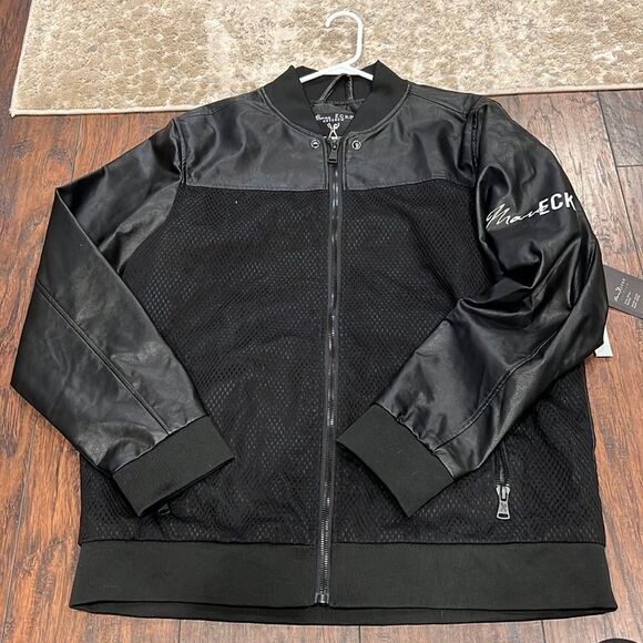 Marc Ecko Cut & Sew zip up Jacket size XL black new with tags